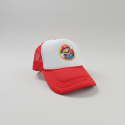 Super Mario Bros. Character Trucker Hat 3-Piece Set Mario Luigi Peach – photo 4 of 5