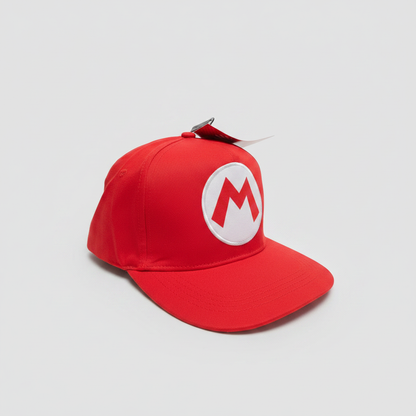 Super Mario Classic Red Baseball Cap Embroidered M Logo – photo 2 of 4