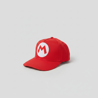 Super Mario Classic Red Baseball Cap Embroidered M Logo – photo 3 of 4