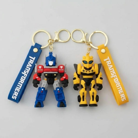 Transformers Character Keychains Optimus Prime and Bumblebee Set – front view