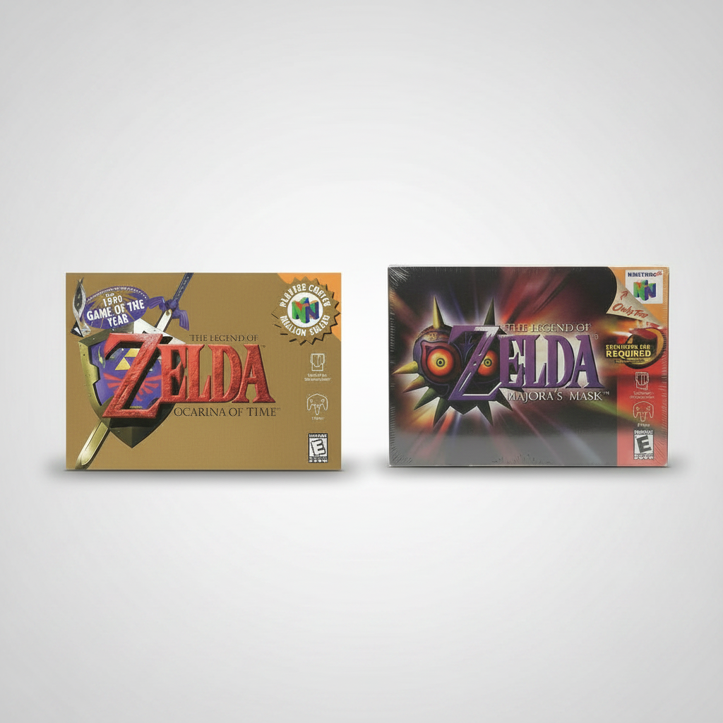 The Legend of Zelda Ocarina of Time and Majora's Mask N64 Bundle – photo 7 of 12