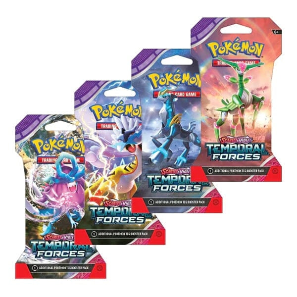 Scarlet & Violet: Temporal Forces Pokémon TCG Sleeved Booster Pack – front view