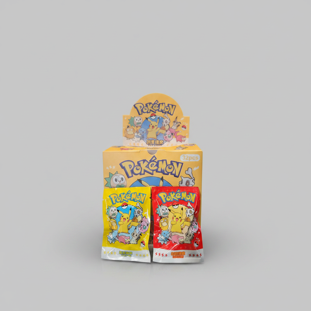 Pokemon Character Pencil Erasers Mystery Pack – front view