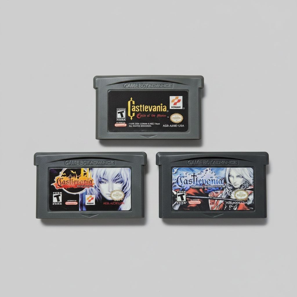 Castlevania Circle of the Moon, Harmony of Dissonance & Aria of Sorrow GBA – photo 8 of 16