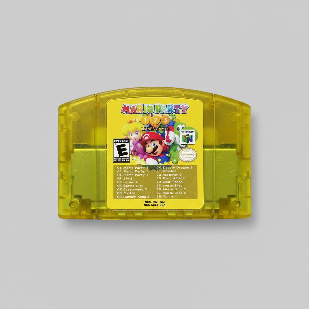 Mario Party 1-2-3 Multi-Game Cartridge for Nintendo 64 – front view