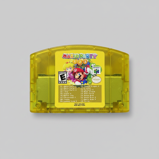 Mario Party 1-2-3 Multi-Game Cartridge for Nintendo 64 – front view