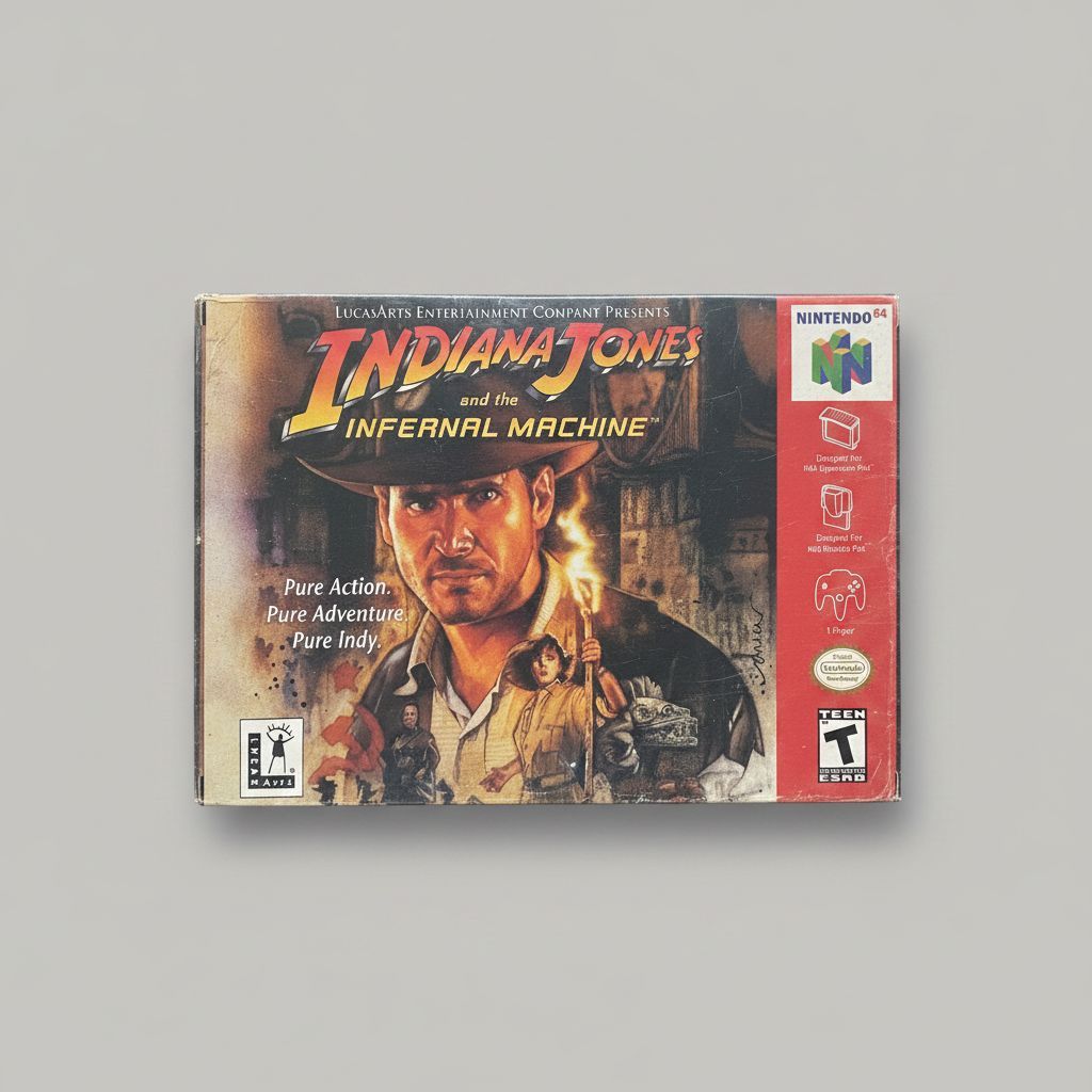 Indiana Jones and the Infernal Machine for Nintendo 64 – front view