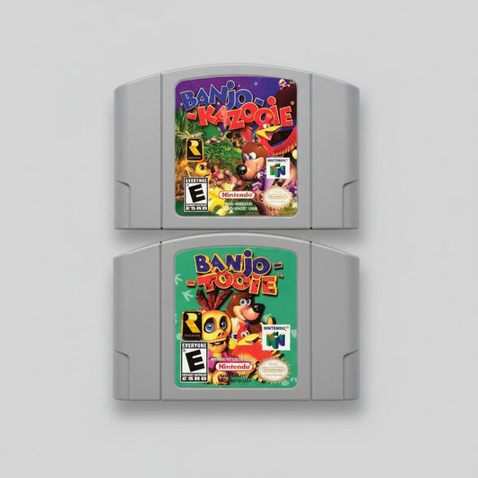 Banjo Kazooie and Banjo Tooie Nintendo 64 Bundle – front view