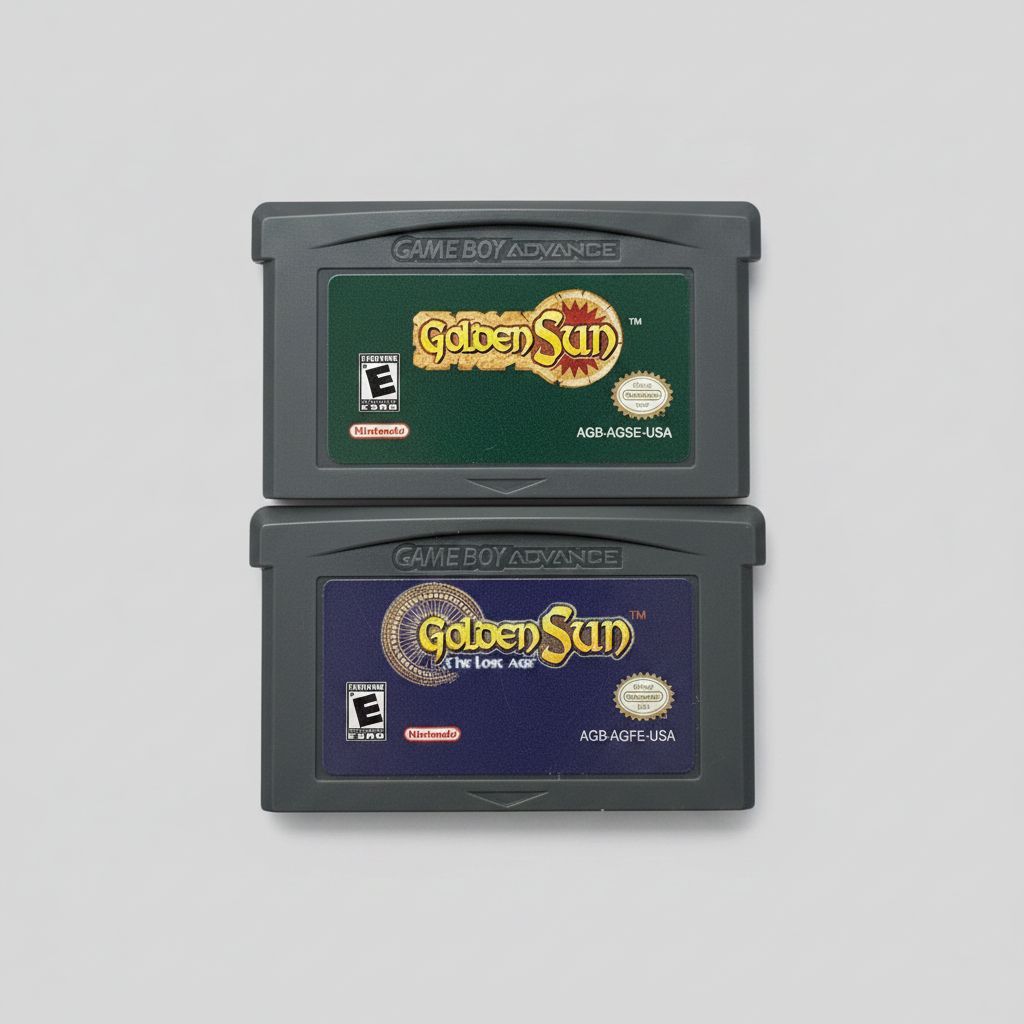 Golden Sun and Golden Sun The Lost Age Bundle for Gameboy Advance – front view