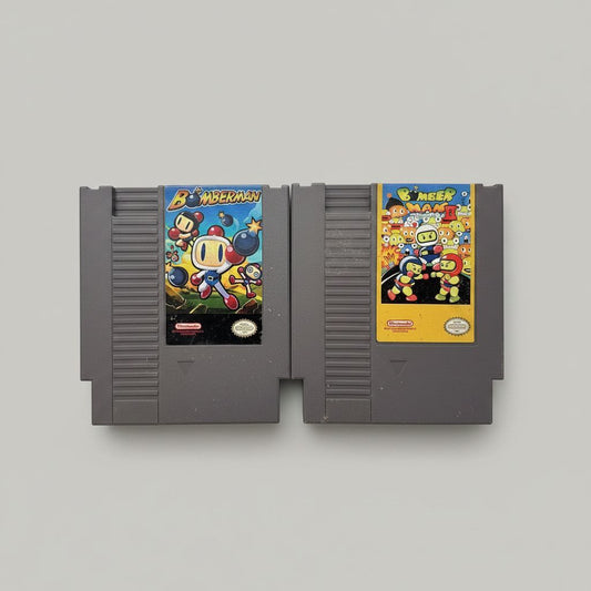 Bomberman 1 and 2 for NES Bundle – front view