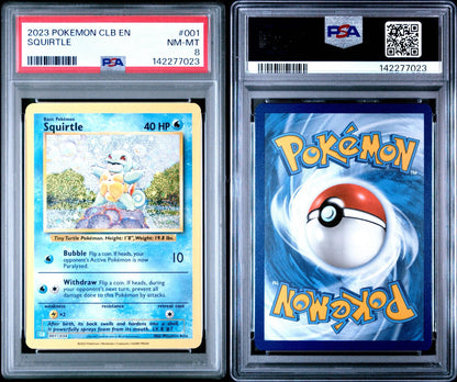 Squirtle 001/034 PSA 8 NM-MT 2023 Pokémon Celebrations Classic Collection – photo 3 of 3
