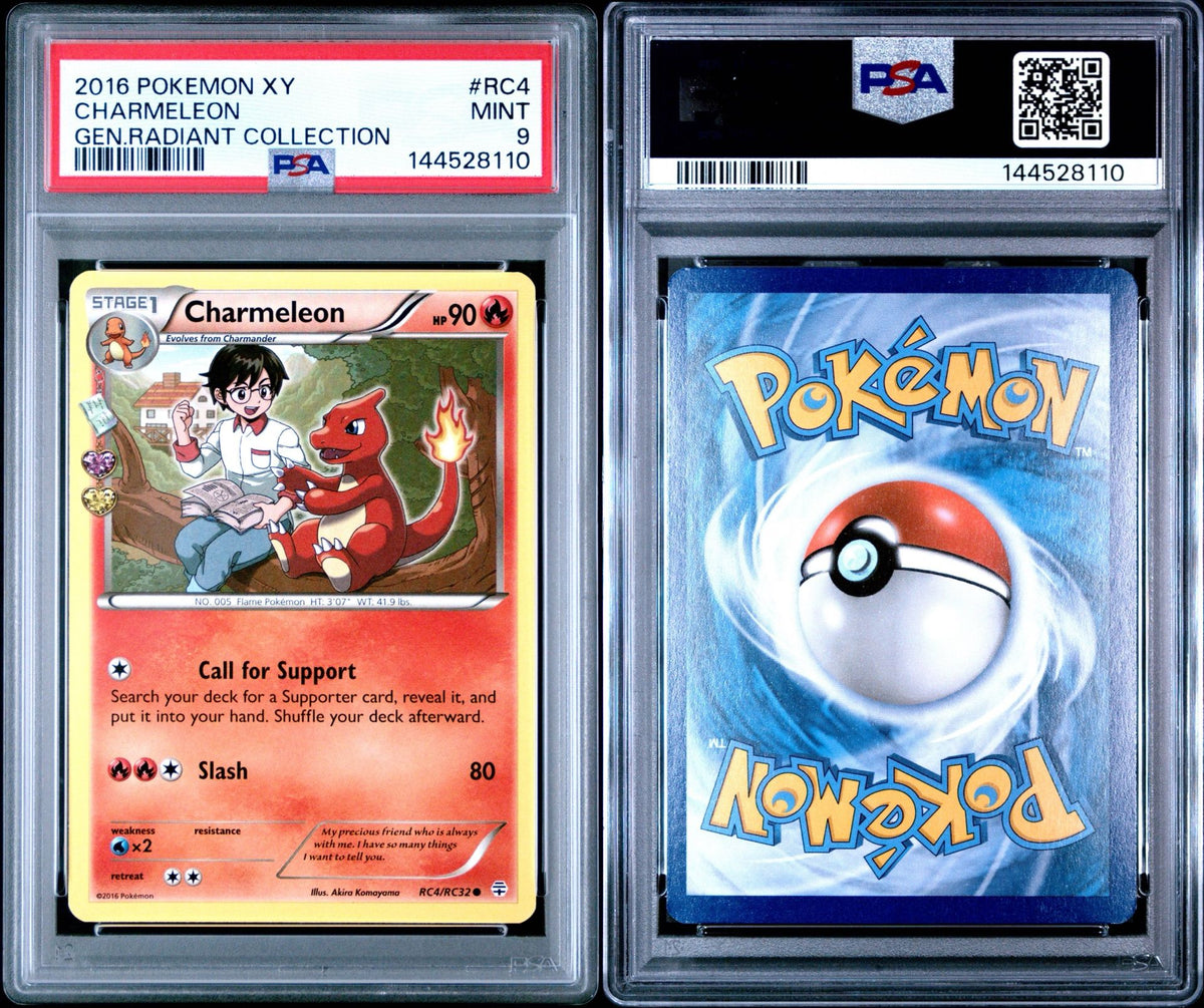 Charmeleon RC4/RC32 2016 Pokémon XY Generations PSA 9 Mint – front view