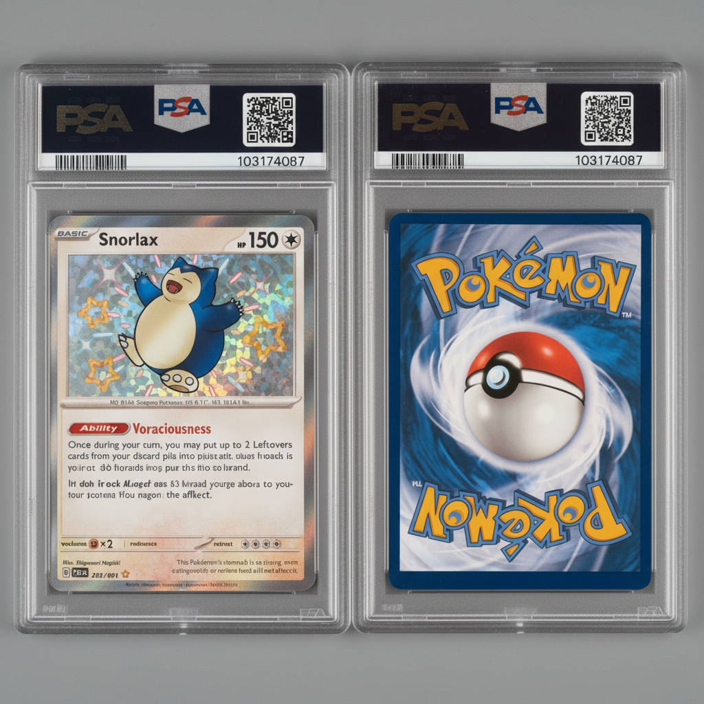 Snorlax 202/091 SR Paldean Fates Pokémon TCG PSA 8 NM-MT – photo 3 of 3