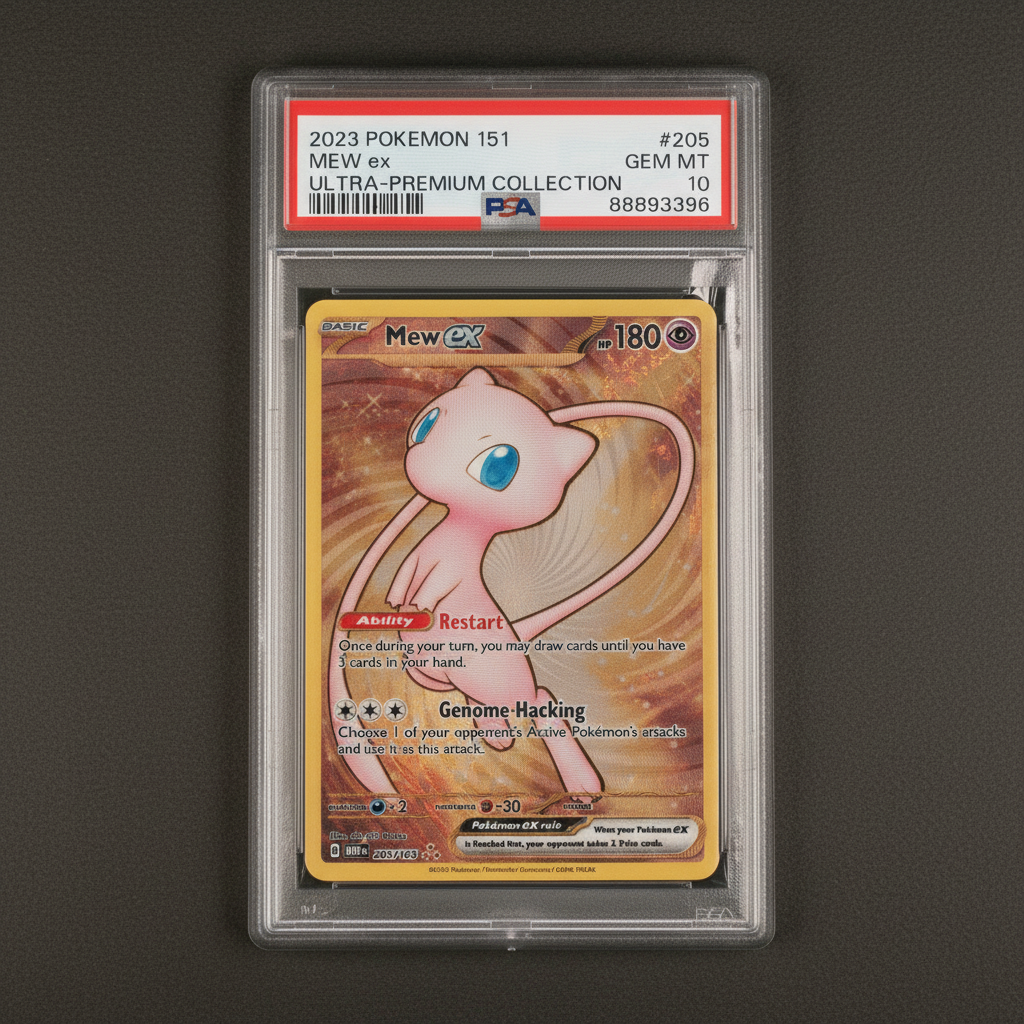 Mew ex 205/165 Pokémon 151 Ultra-Premium Collection PSA 10 Gem Mint – photo 2 of 3