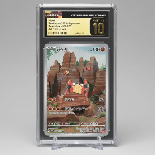 Klawf 088/078 Pokémon Japanese Scarlet ex Art Rare Holo CGC 10 – front view