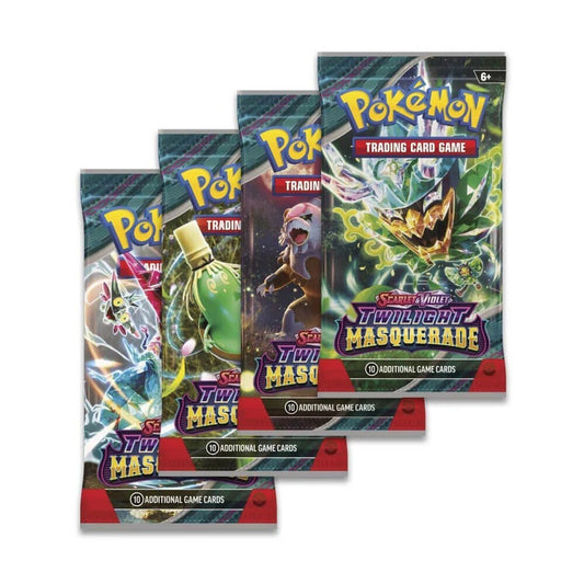 Pokémon TCG: Scarlet & Violet Twilight Masquerade Booster Pack – front view