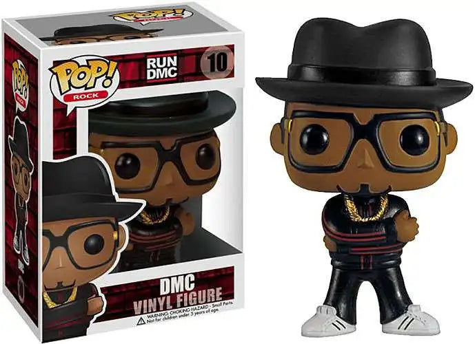 Funko Pop! Rocks: DMC #10 Run DMC Vinyl Figure – front view