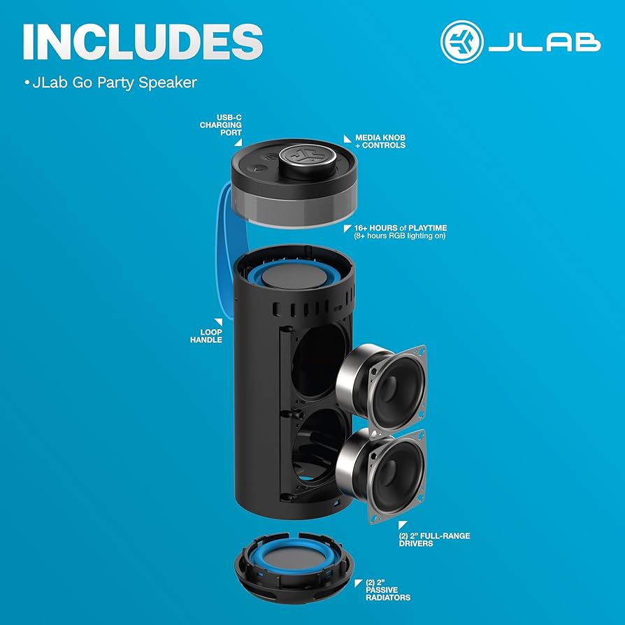 JLab Go Party Speaker Portable Bluetooth Speaker Brand New – photo 2 of 2