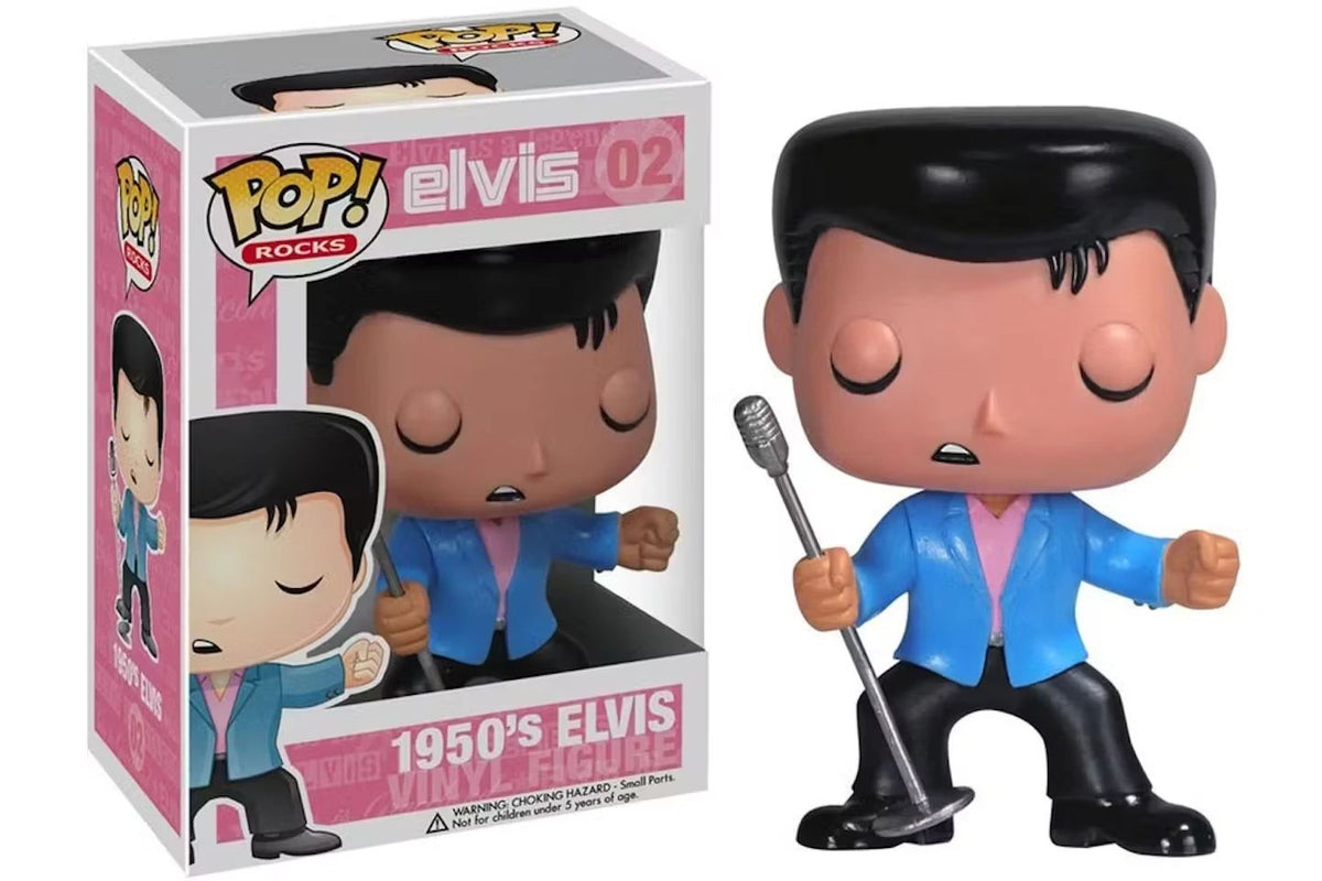 Funko Pop Rocks 1950s Elvis Presley 02 Vinyl Figure with Display Box – front view