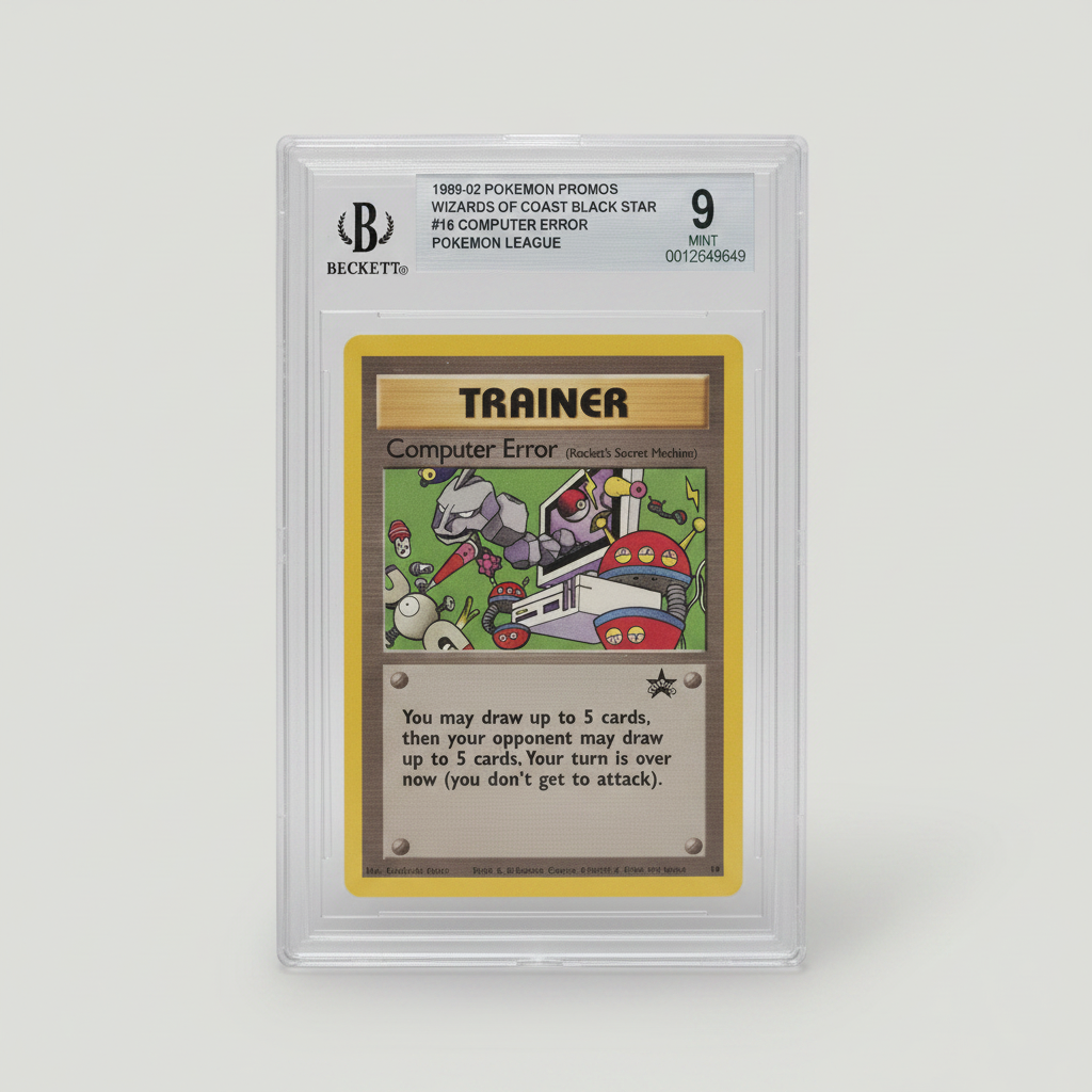 Computer Error #16 Pokémon TCG Black Star Promo BGS 9 MINT – front view