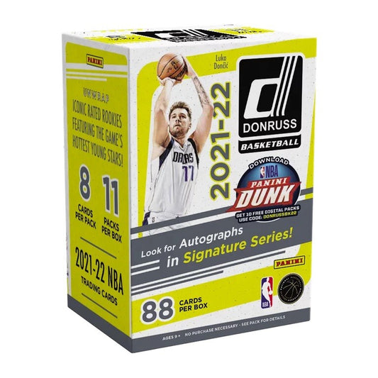 2021-22 Panini Donruss NBA Basketball Blaster Box Factory Sealed – front view