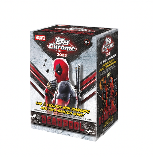 2025 Topps Chrome Deadpool Value Box TCG Factory Sealed – front view