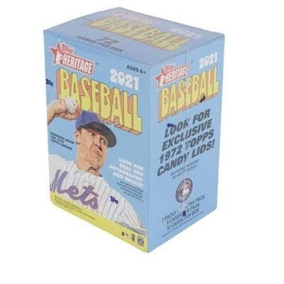 2021 Topps Heritage Baseball Blaster Box, 1972 Topps Design – front view