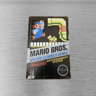Mario Bros. Arcade Classics NES Tin Metal Sign 12x8 Inch Decor – front view