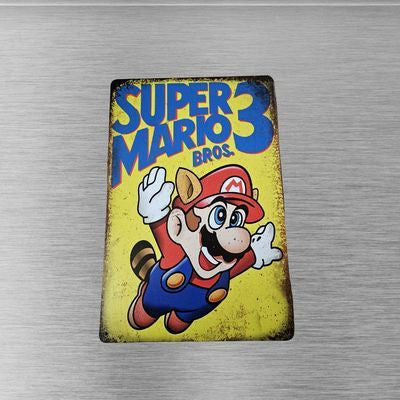 Super Mario Bros. 3 NES Metal Sign 12x8 Inch Tin Wall Decor – front view
