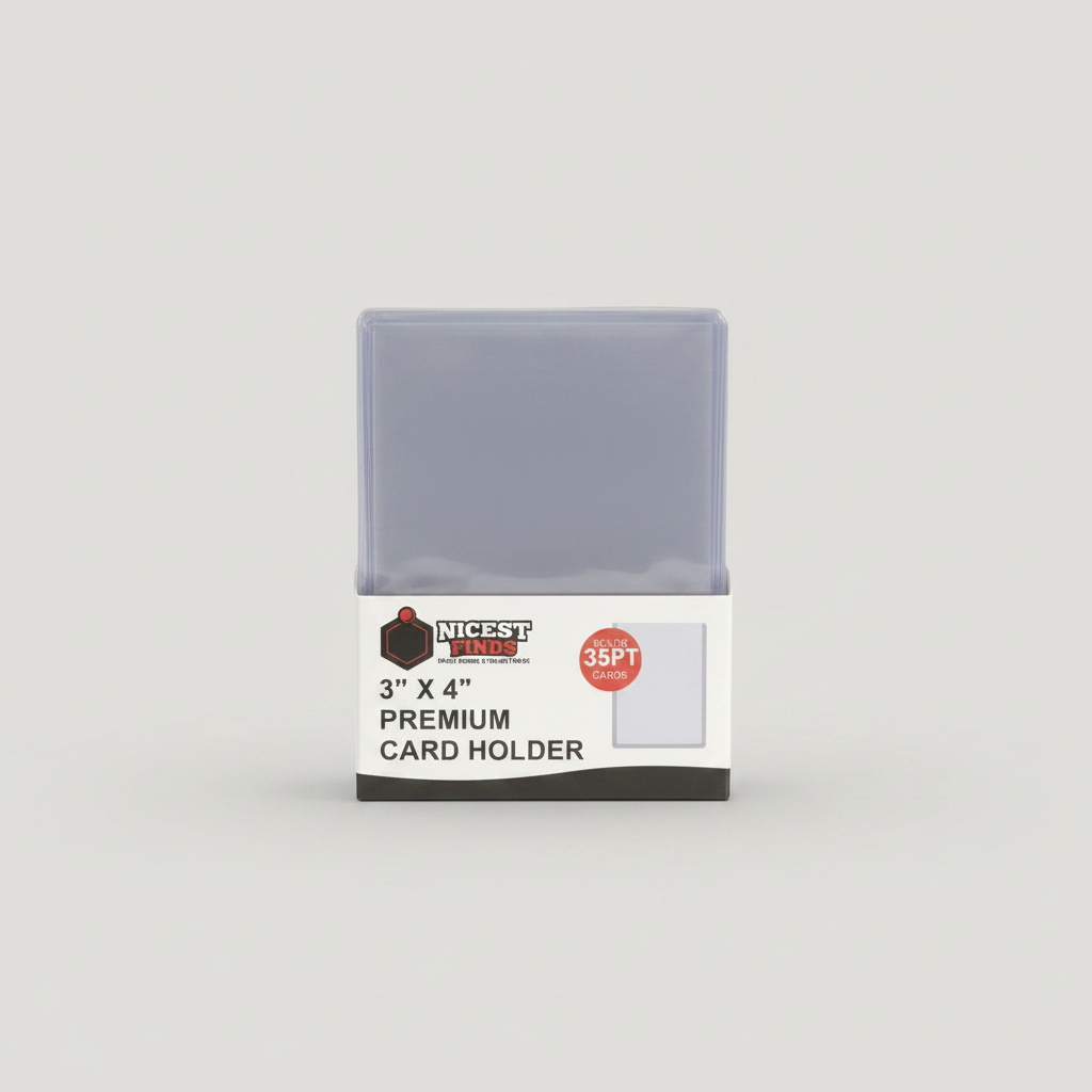 OldStyleGamings Premium 35PT Ultra-Clear Card Holders - 25 Pack – front view