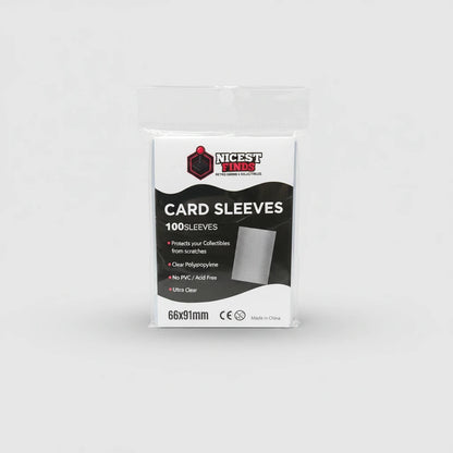 OldStyleGamings 66x91mm Premium Trading Card Sleeves, 100 Count Pack – front view