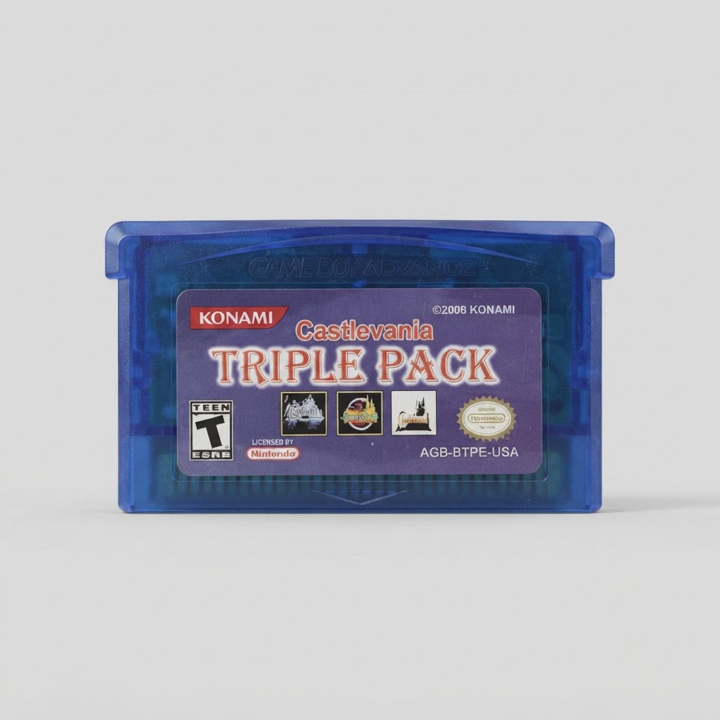 Castlevania Triple Pack GBA 3-in-1 Combo Cartridge – front view