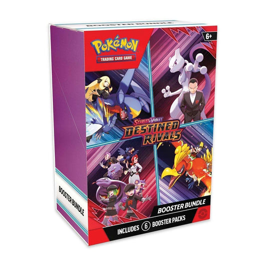 Pokémon TCG: Scarlet & Violet—Destined Rivals Booster Bundle (6 Packs) – front view