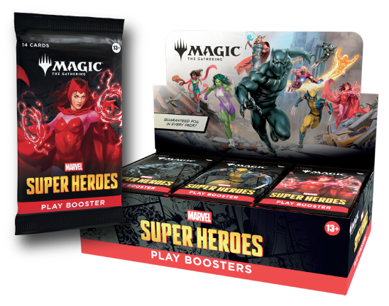 Magic: The Gathering Marvel Super Heroes Play Booster Pack (Sealed) – front view