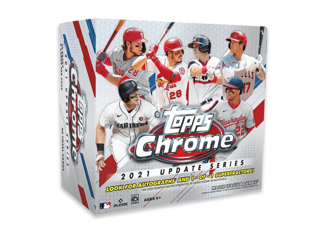 2021 Topps Chrome Update Series Baseball Mega Box - Factory Sealed – front view