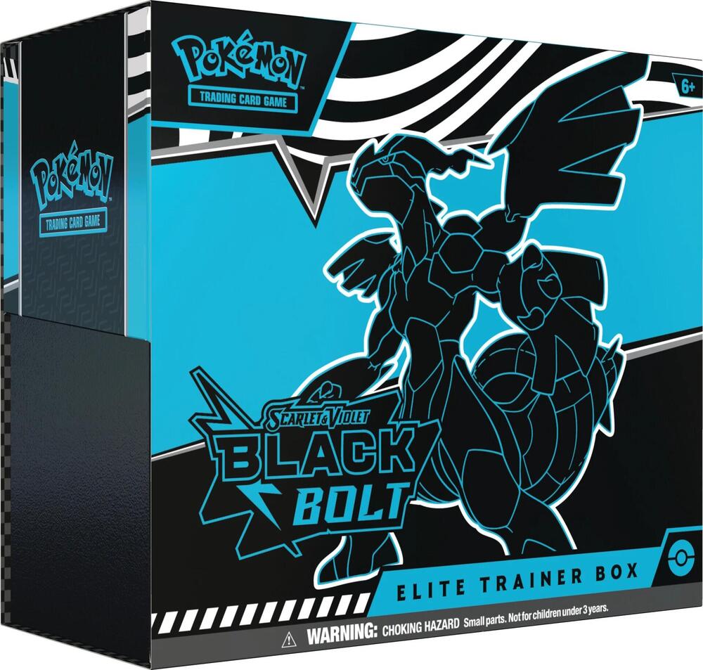 Pokémon TCG: Scarlet & Violet—Black Bolt Elite Trainer Box – front view