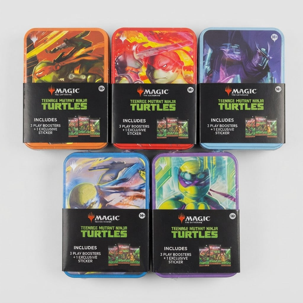 Magic: The Gathering x TMNT Collector Tin TCG – front view