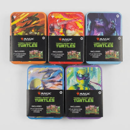 Magic: The Gathering x TMNT Collector Tin TCG – front view