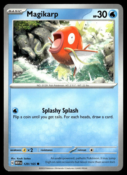 Magikarp 129/165 Pokémon 151 Common Card Near Mint – front view