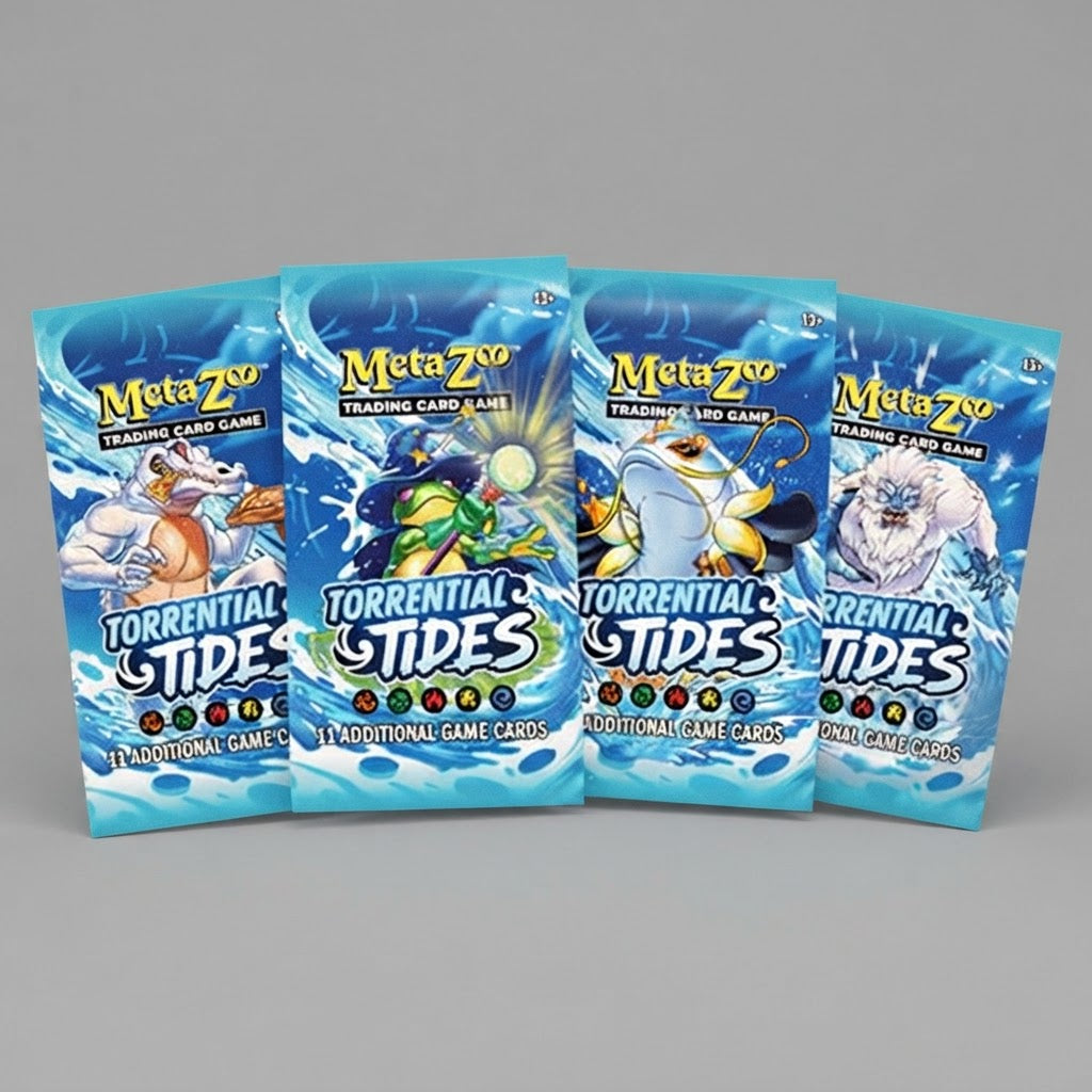 MetaZoo TCG Torrential Tides Booster Pack - New – front view