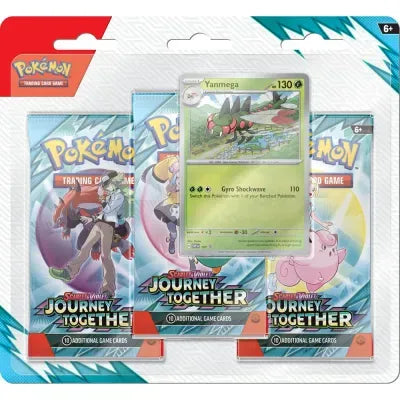 Pokémon Journey Together 3 Pack Blister TCG Sealed – front view