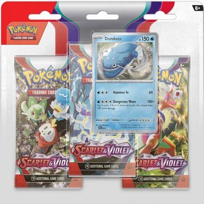 Pokémon Scarlet & Violet Series 3-Pack Blister Trading Card Set – photo 2 of 2