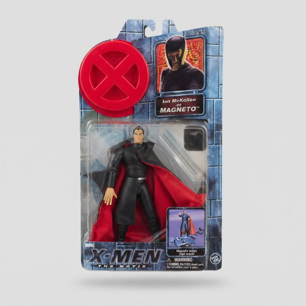Toy Biz X-Men Movie Magneto Action Figure Ian McKellen Sealed – front view