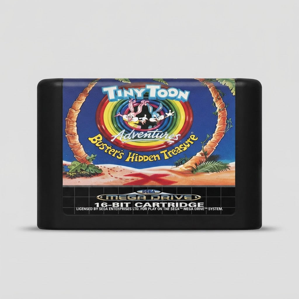 Tiny Toon Adventures: Buster's Hidden Treasure for Sega Mega Drive – front view