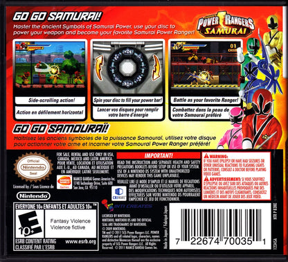 Power Rangers Samurai (Nintendo DS) – Complete w/ Case & Manual – photo 2 of 4
