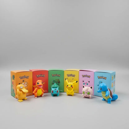 Pokémon Gen 1 Starter & Friends 6-Piece Figure Set – front view