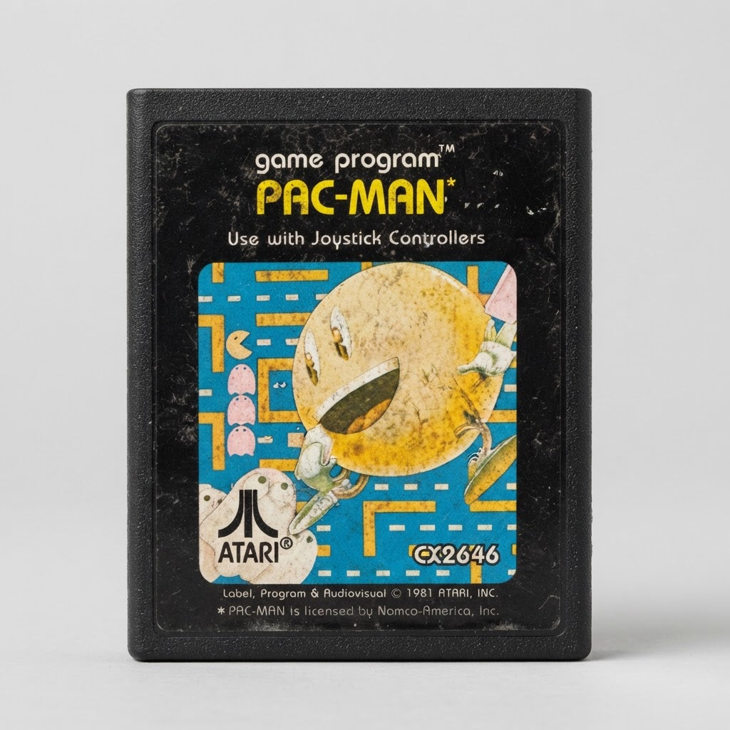 Pac-Man Atari 2600 Cartridge Only Acceptable Condition – front view