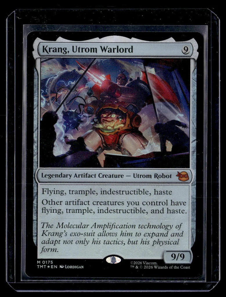 Krang, Utrom Warlord #175 - TMNT Magic: The Gathering Mythic Foil – front view