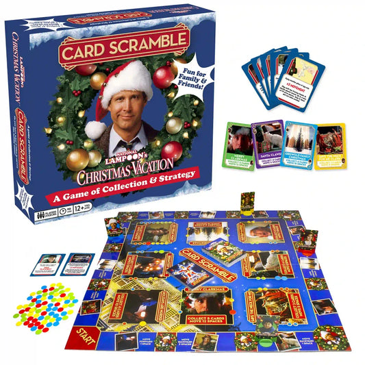 National Lampoon's Christmas Vacation Card Scramble Board Game – front view