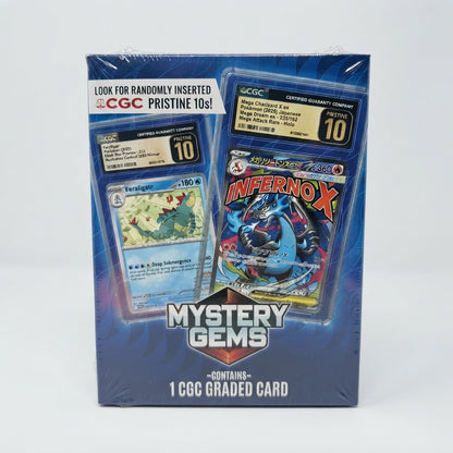 Mystery Gems Pokémon CGC Graded Card Mystery Box TCG Sealed – front view